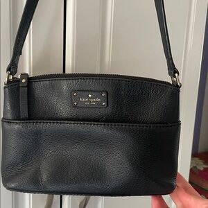 Kate Spade Black Textured Crossbody Bag